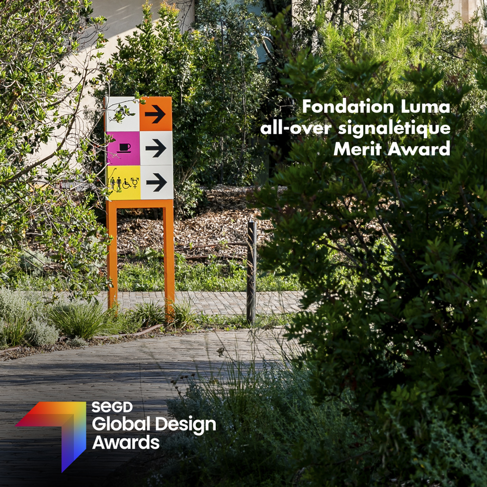 LUMA parc des Ateliers Wayfinding Merit Award SEGD