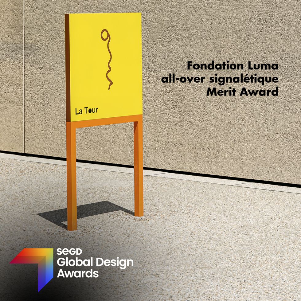 LUMA parc des Ateliers Signalétique Global Design Award